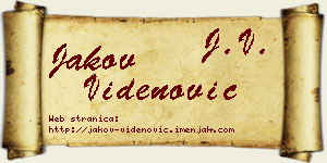 Jakov Videnović vizit kartica